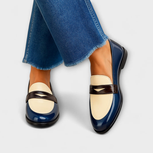 Claudia - Mocassins à contraste