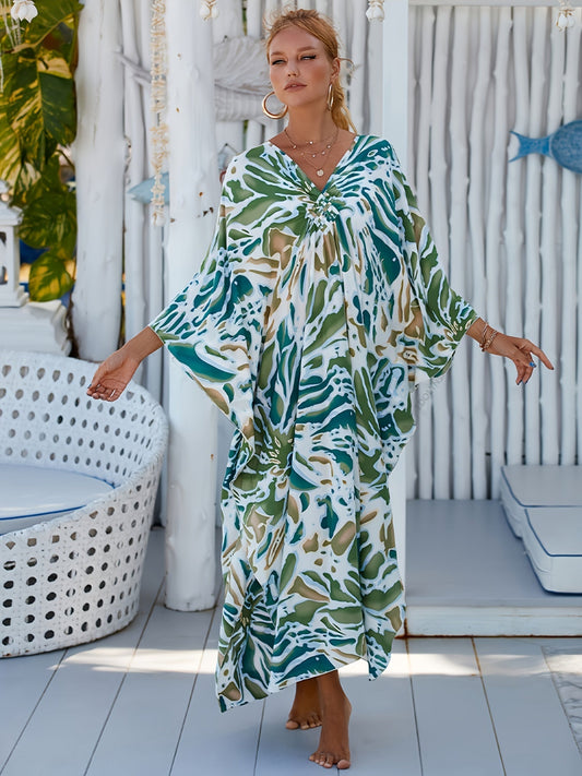 Robe Maxi en Bambou pour Resort Tropical