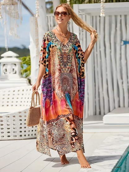 Robe tribale tropicale
