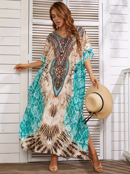 Robe tribale tropicale