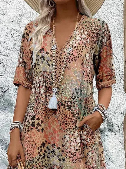 Fatima - Robe avec motif floral