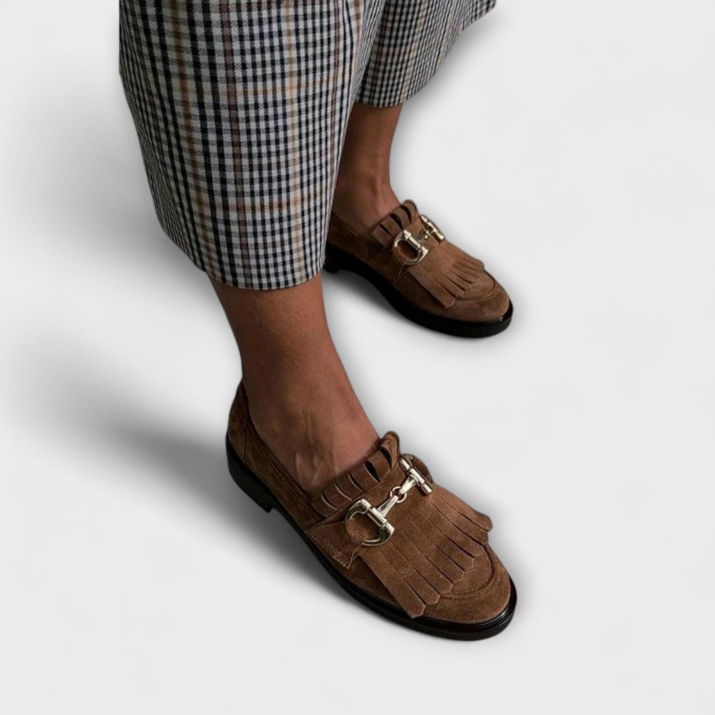 Fleur – Mocassins marron à bout rond