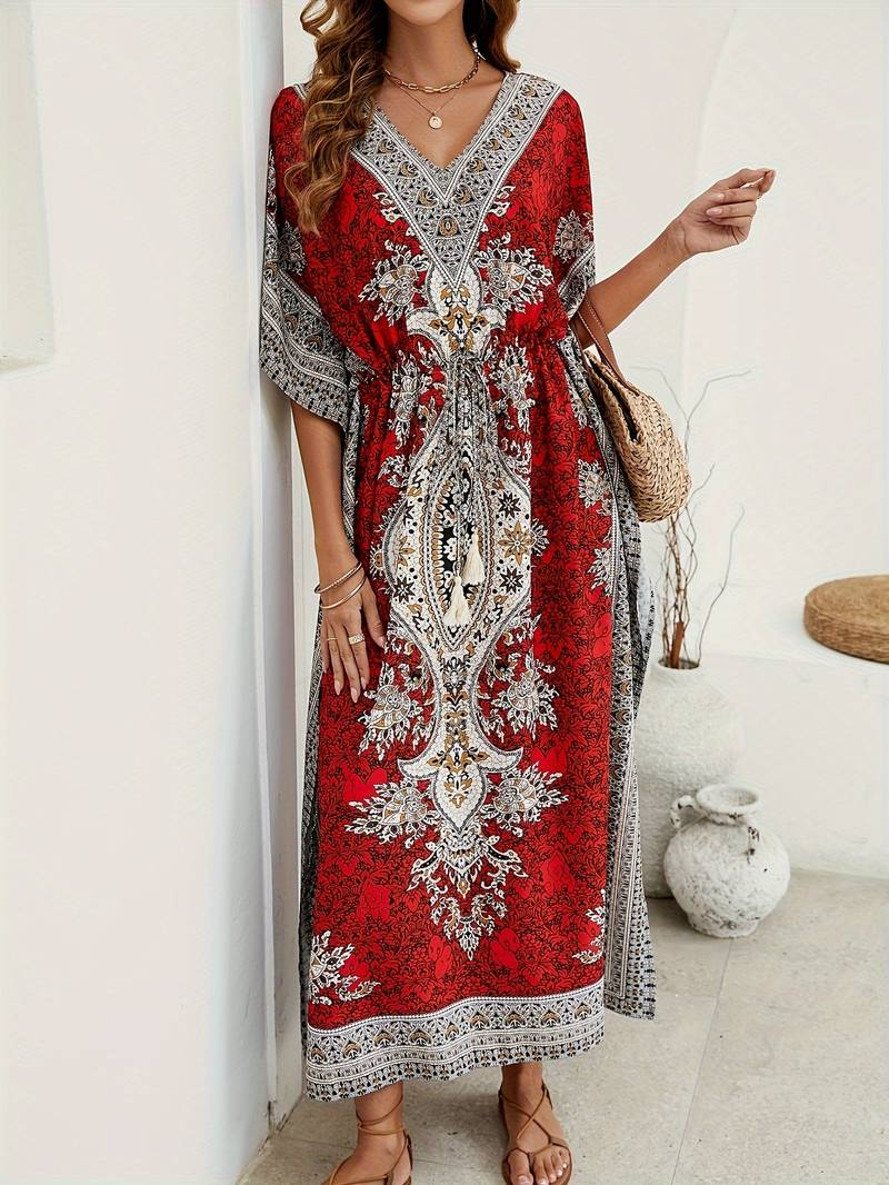Robe tribale tropicale