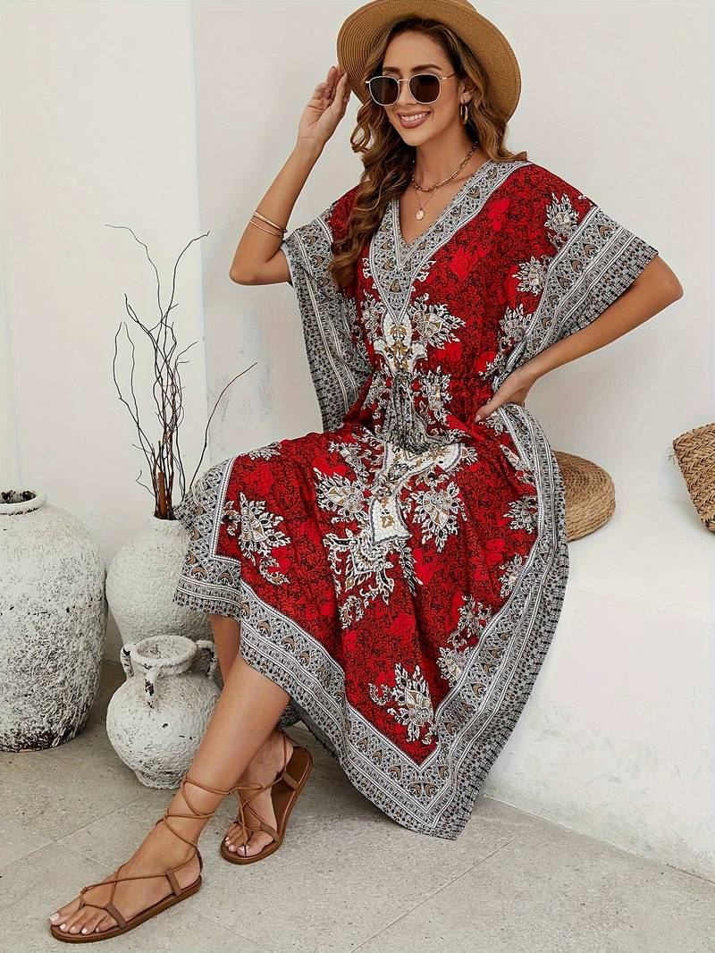 Robe tribale tropicale