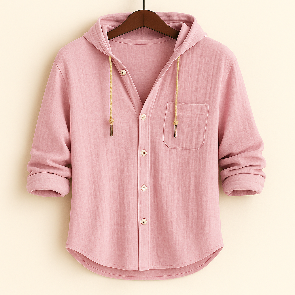 Philippe™ | Chemise de luxe en coton doux avec capuche