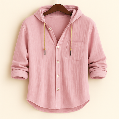 Philippe™ | Chemise de luxe en coton doux avec capuche