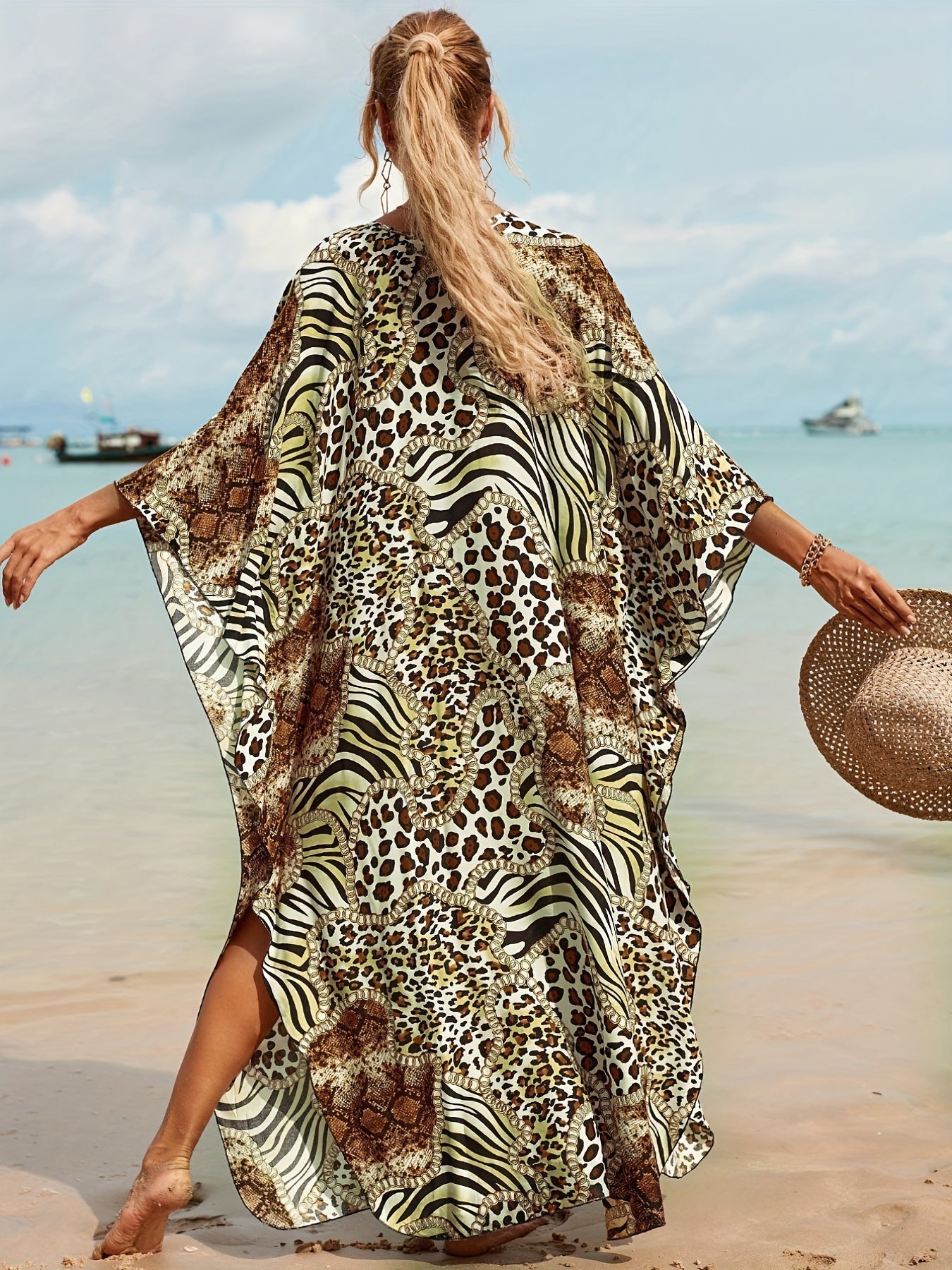Robe longue en bambou pour resort tropical