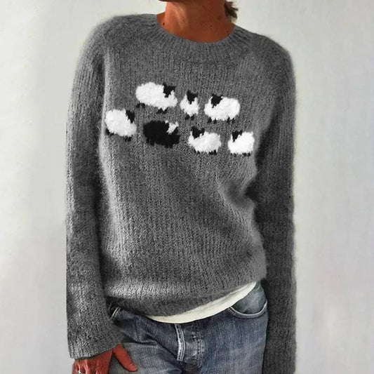 Lina™ - Pull à Moules Mouton Confortable et mignon