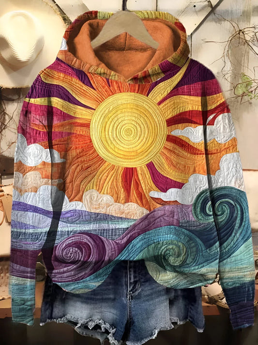 Indy | Sweat à capuche vintage zonnestraal